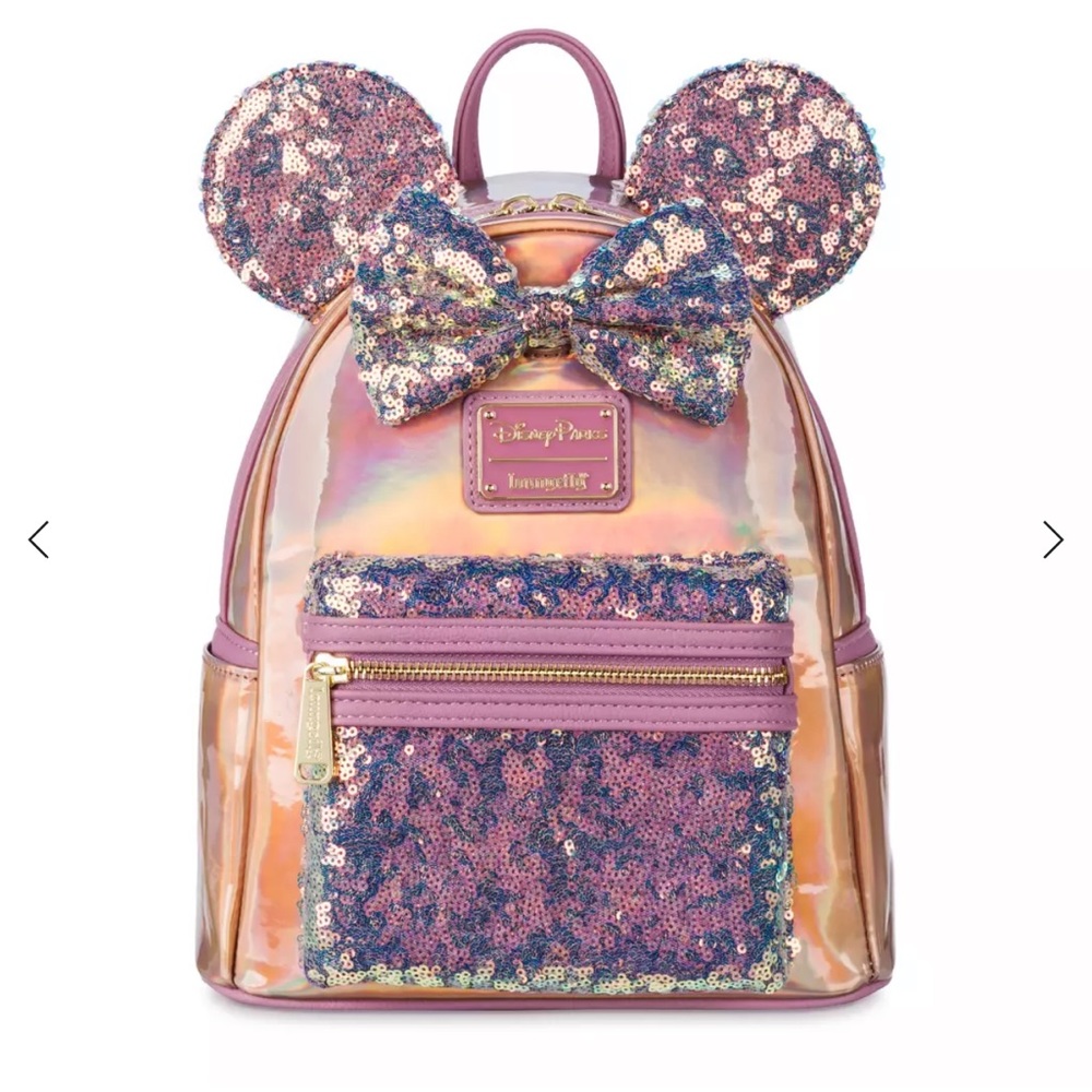 NWT Minnie Mouse EARidescent Mini Backpack by Loungefly - Picture 2 of 10
